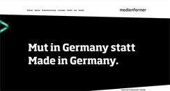 Desktop Screenshot of medienformer.de