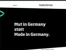 Tablet Screenshot of medienformer.de